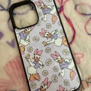 Daisy Duck Patterned Phone Case - Black
